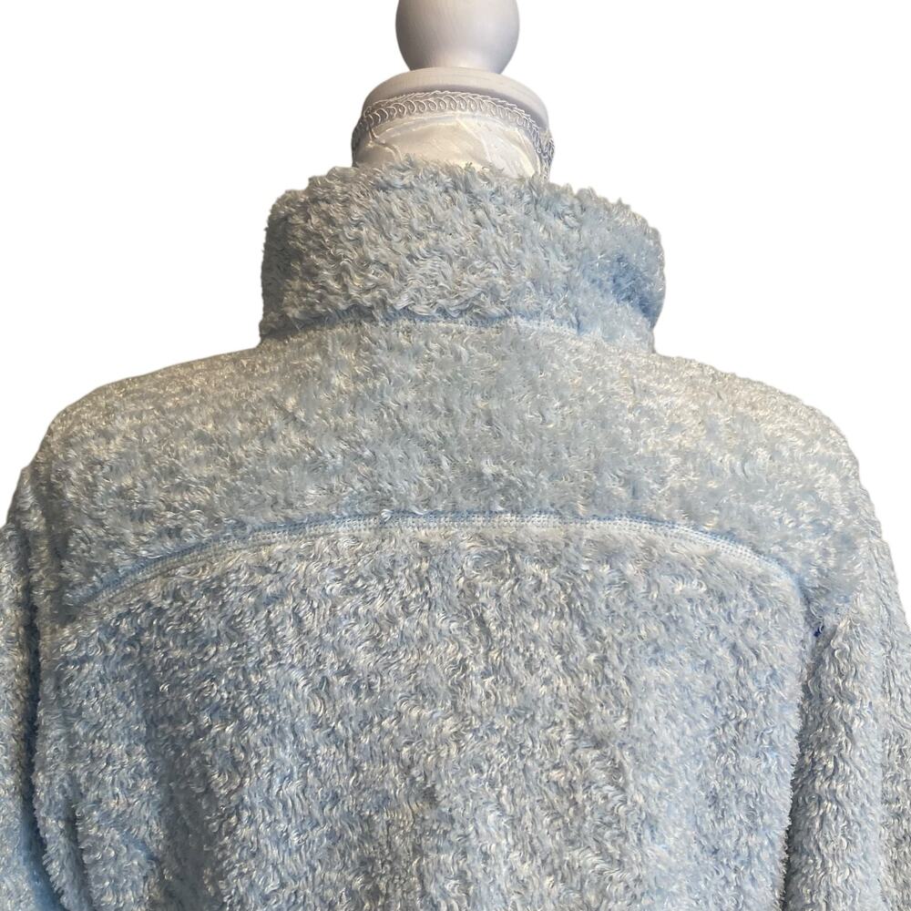 L.L.Bean Vintage Light Blue Fleece Jacket Women’s Size L Regular - Picture 6 of 16